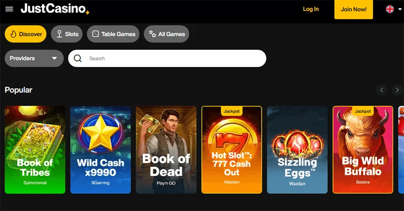 Just Casino Payment Methods