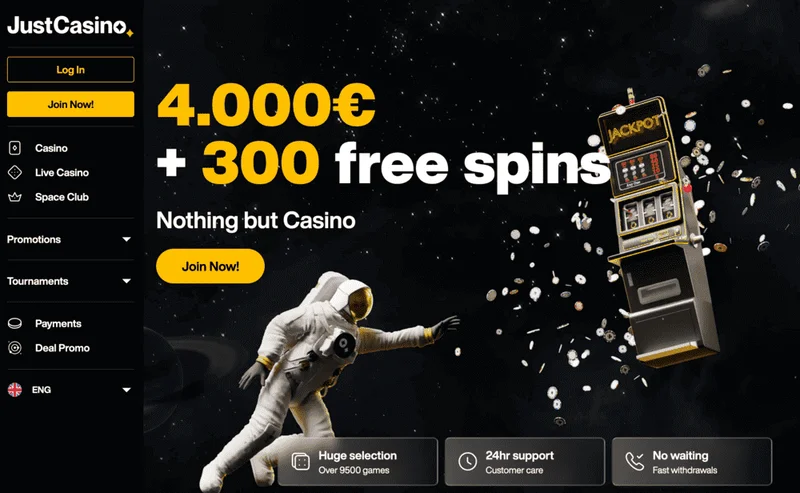 Just Casino Game Selection